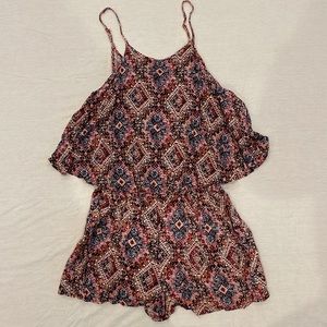 Pink Rose romper size M girls. Flowy spring romper with many colors